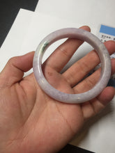 Load image into Gallery viewer, 57.5mm certified 100% natural type A light green/purple/yellow(FU LU SHOU) jadeite jade bangle BN82-8715