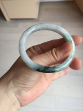 Load image into Gallery viewer, 51.5mm certified Type A 100% Natural sunny green purple oval Jadeite Jade bangle BN43-5137