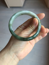 Load image into Gallery viewer, 58.2mm Certified Type A 100% Natural dark green gray black jadeite Jade bangle PD170-6281