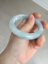 Load image into Gallery viewer, 54.5mm 100% natural type A icy watery light green/brown/black seaweed jadeite jade bangle Y154-5248