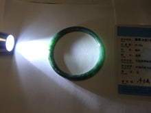 Load image into Gallery viewer, 58.4mm Certified Type A 100% Natural dark green/blue/gray/black Guatemala Jadeite bangle AZ169-3456