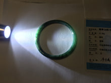 Load image into Gallery viewer, 58.4mm Certified Type A 100% Natural dark green/blue/gray/black Guatemala Jadeite bangle AZ169-3456