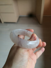Load image into Gallery viewer, 52mm 100% natural icy light purple/pink Quartzite (Shetaicui jade) bangle SY54