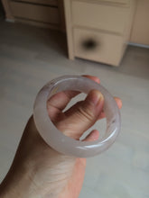 Load image into Gallery viewer, 52mm 100% natural icy light purple/pink Quartzite (Shetaicui jade) bangle SY54