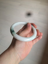 Load image into Gallery viewer, 59mm Certified 100% natural Type A green/white jadeite jade bangle AX99-4384