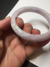Load image into Gallery viewer, 57.5mm certified 100% natural type A light green/purple/yellow(FU LU SHOU) jadeite jade bangle BN82-8715