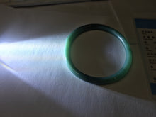 Load image into Gallery viewer, 56.7mm Certified Type A 100% Natura dark blue/green/gray/black Guatemala slim round cut Jadeite bangle AZ170-2448