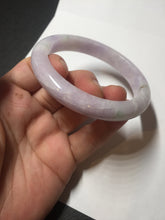 Load image into Gallery viewer, 57.5mm certified 100% natural type A light green/purple/yellow(FU LU SHOU) jadeite jade bangle BN82-8715
