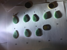 Load image into Gallery viewer, 100% natural type A light green blue carved Lotus waterdrop Guatemala jadeite pendant PA211