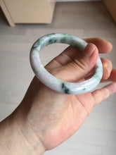 Load image into Gallery viewer, 53.5mm Certified type A 100% Natural sunny green/purple/yellow(Fu LU SHOU) Jadeite bangle BN42-5128