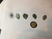 Load image into Gallery viewer, 100% natural type A jadeite jade icy watery Willow leaf/petal pendant group AC82