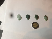 Load image into Gallery viewer, 100% natural type A jadeite jade icy watery Willow leaf/petal pendant group AC82 Add on item. No sale alone.