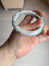 Load image into Gallery viewer, 53.5mm Certified type A 100% Natural sunny green/purple/yellow(Fu LU SHOU) Jadeite bangle BN42-5128