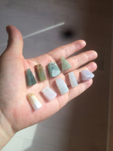 Load image into Gallery viewer, 100% Natural sunny green/purple scale weight safety guidance jadeite Jade pendant Q124