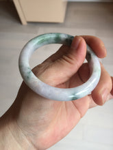 Load image into Gallery viewer, 53.5mm Certified type A 100% Natural sunny green/purple/yellow(Fu LU SHOU) Jadeite bangle BN42-5128