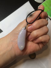Load image into Gallery viewer, 100% natural type A light purple sunny green blessed melon(福瓜) Jadeite Jade pendant AC83