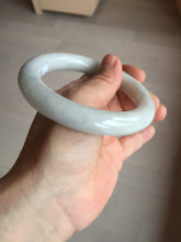 Load image into Gallery viewer, 58mm Certified Type A 100% Natural white chubby round cut Jadeite Jade bangle AX124-4586