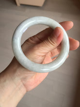 Load image into Gallery viewer, 58mm Certified Type A 100% Natural white chubby round cut Jadeite Jade bangle AX124-4586