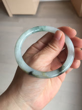 Load image into Gallery viewer, Sold! please don't order. THanks. 57mm certified type A 100% Natural green/brown/purple slim round cut jadeite jade bangle GL38-6-9010