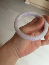 Load image into Gallery viewer, 57.5mm certified 100% natural type A light green/purple/yellow(FU LU SHOU) jadeite jade bangle BN82-8715