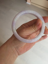 Load image into Gallery viewer, 57.5mm certified 100% natural type A light green/purple/yellow(FU LU SHOU) jadeite jade bangle BN82-8715