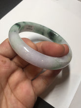 Load image into Gallery viewer, 57mm certified 100% natural type A sunny green/purple jadeite jade bangle BN83-8723