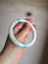 Load image into Gallery viewer, 59mm Certified 100% natural Type A sunny green/white jadeite jade bangle AX97-4353