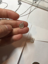 Load image into Gallery viewer, 7-7.3mm 100% natural type A green white Jadeite Jade pendant group PB129