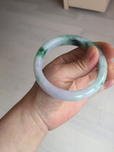 Load image into Gallery viewer, 57mm certified 100% natural type A sunny green/purple jadeite jade bangle BN83-8723