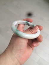 Load image into Gallery viewer, 59mm Certified 100% natural Type A sunny green/white jadeite jade bangle AX97-4353