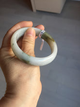 Load image into Gallery viewer, 57.6mm certified type A 100% Natural brown/balck/white jadeite jade bangle C72-4152