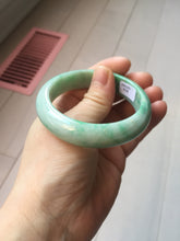 Load image into Gallery viewer, 52.3mm Certified Type A 100% Natural sunny green yellow white Jadeite bangle PC164-8128