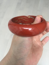 Load image into Gallery viewer, 58mm 100% natural red jasper stone(红碧玉,鸡血石) bangle SY100