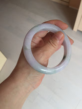 Load image into Gallery viewer, 58mm certified 100% natural type A light green/purple/yellow(FU LU SHOU) jadeite jade bangle BN84-8722