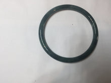 Load image into Gallery viewer, 58.5mm Certified Type A 100% Natural light black/green/gray/purple Guatemala slim round cut Jadeite bangle PJ77-0655
