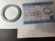 Load image into Gallery viewer, 56.4 mm certificated Type A 100% Natural light green Jadeite Jade bangle BK44-7848