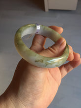 Load image into Gallery viewer, 57.6mm certified type A 100% Natural brown/balck/white jadeite jade bangle C72-4152