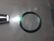 Load image into Gallery viewer, 58.5mm Certified Type A 100% Natural light black/green/gray/purple Guatemala slim round cut Jadeite bangle PJ77-0655