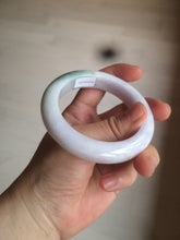 Load image into Gallery viewer, 54mm Certified 100% natural Type A olive green/white/purple jadeite jade bangle AX96-5190
