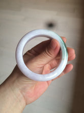 Load image into Gallery viewer, 54mm Certified 100% natural Type A olive green/white/purple jadeite jade bangle AX96-5190