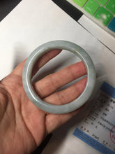 Load image into Gallery viewer, 56.4 mm certificated Type A 100% Natural light green Jadeite Jade bangle BK44-7848