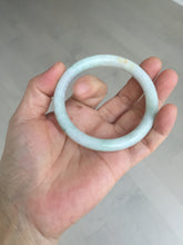 Load image into Gallery viewer, 55mm Certified Type A 100% Natural light green yellow round cut Jadeite Jade bangle Q134-2846