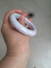 Load image into Gallery viewer, 54mm Certified 100% natural Type A olive green/white/purple jadeite jade bangle AX96-5190