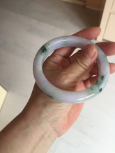 Load image into Gallery viewer, 58mm certified 100% natural type A light green/purple/yellow(FU LU SHOU) jadeite jade bangle BN84-8722