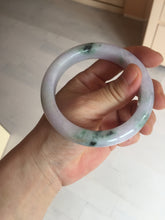 Load image into Gallery viewer, 58mm certified 100% natural type A light green/purple/yellow(FU LU SHOU) jadeite jade bangle BN84-8722