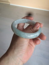 Load image into Gallery viewer, 57.5mm certified 100% natural type A light green/white jadeite jade bangle Q122-0037