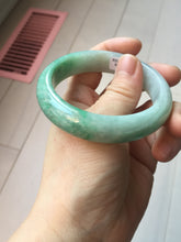 Load image into Gallery viewer, 54.3mm Certified Type A 100% Natural sunny green yellow white Jadeite bangle PC165-8126