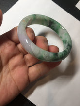 Load image into Gallery viewer, 51.5mm certified 100% natural Type A sunny green/purple/yellow(FU LU SHOU) jadeite jade bangle BK45-5080