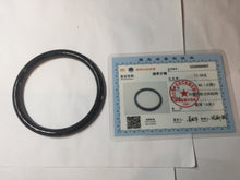 Load image into Gallery viewer, 58.1mm Certified Type A 100% Natural light black/gray/Guatemala slim round cut Jadeite bangle PJ78-0667