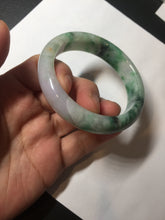 Load image into Gallery viewer, 51.5mm certified 100% natural Type A sunny green/purple/yellow(FU LU SHOU) jadeite jade bangle BK45-5080